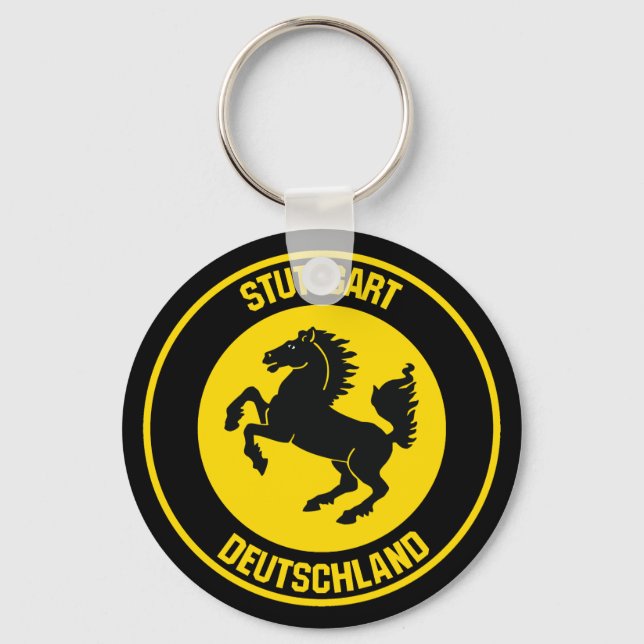 Llavero Emblema Redondo de Stuttgart (Anverso)