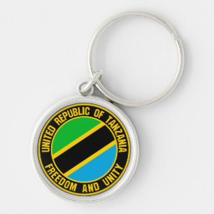 Llavero Emblema Redondo de Tanzania