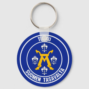 Llavero Emblema redondo de Turku