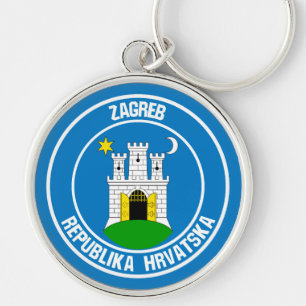 Llavero Emblema redondo de Zagreb