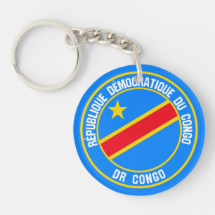 Llavero Emblema redondo del Congo