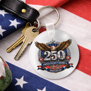 Llavero Emblema Semiquincentenario Plateado Patriótico