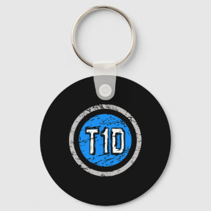 Llavero Emblema superhéroe T1D tipo 1 Sensibilización sobr