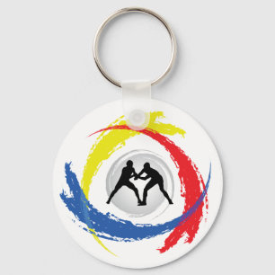 Llavero Emblema tricolor de lucha