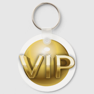 Llavero Emblema VIP de oro 3D de lujo