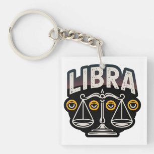 Llavero Emblema Zodíaco Libra Místico