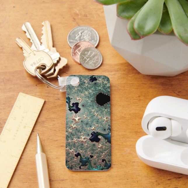 Llavero Emerald and Gold Mandelbrot  (Escritorio )