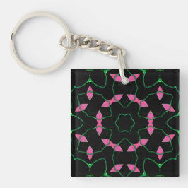 Llavero Emerald and Pink Kaleidoscope