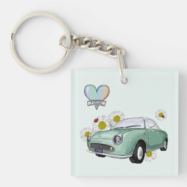 Llavero Emerald Green Figaro key chain (Frente)