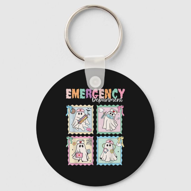 Llavero Emergency Department Funny Er Nurse Halloween Soky (Anverso)
