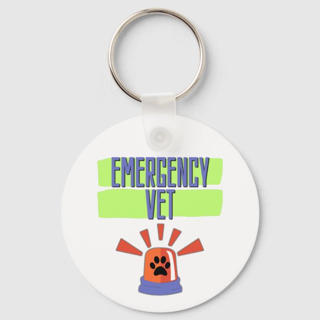Llavero Emergency Vet – Veterinary Emergency Design (Anverso)