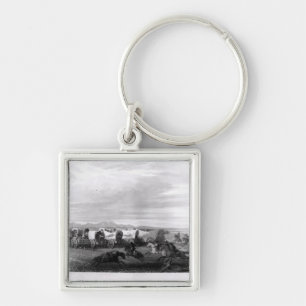 Llavero Emigrantes atacados por los Comanches