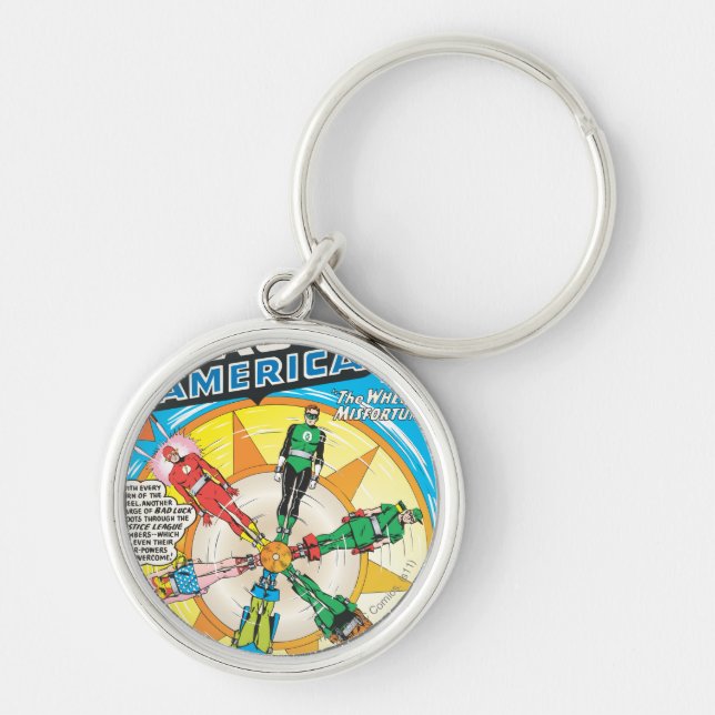 Llavero Emisión de la Liga de Justicia de Estados Unidos # (Frente)