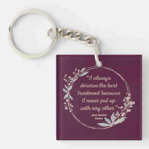 Llavero Emma De Jane Austen Cita II - Estilo Cuto