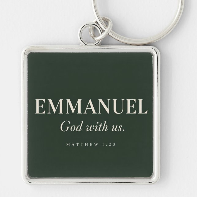 Llavero EMMANUEL | Mateo 1:23 | Navidad (Frente)