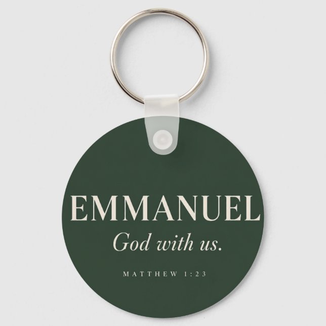 Llavero EMMANUEL | Mateo 1:23 | Navidad (Anverso)