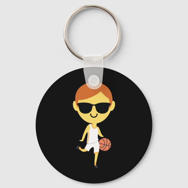 Llavero Emoji 1 de Basketball Boy (Anverso)