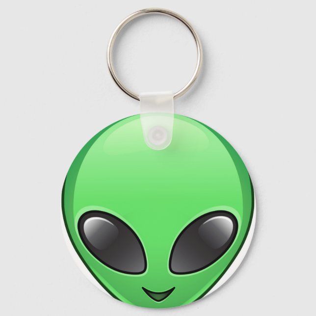 Llavero emoji alienígena (Anverso)