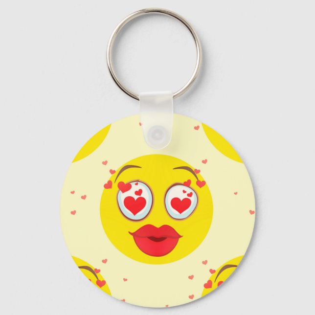 Llavero Emoji de beso de San Valentín (Anverso)