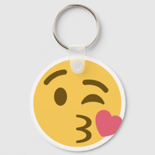 Llavero Emoji de besos