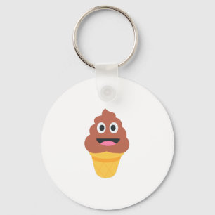 Llavero emoji de caca de helado