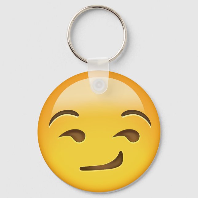 Llavero Emoji de cara sonriente (Anverso)