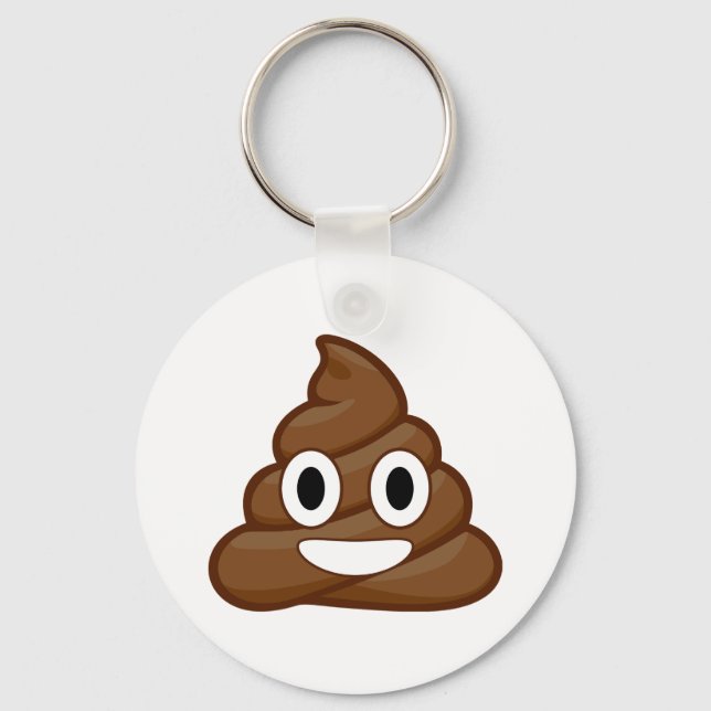 Llavero emoji de poop (Anverso)