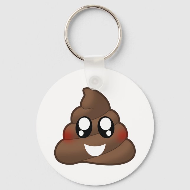 Llavero Emoji de poop (Anverso)