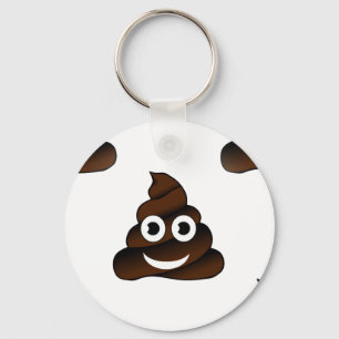 Llavero emoji de poop divertida