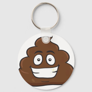 Llavero emoji de poop divertida