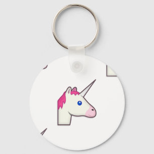 Llavero emoji de unicornio