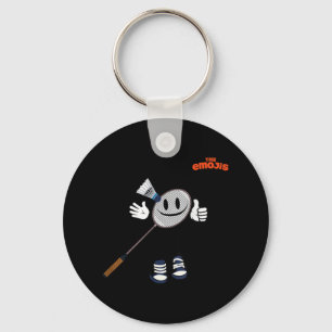 Llavero Emoji Deportes de Badminton Arriba