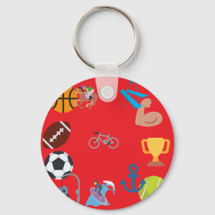 Llavero emoji deportiva