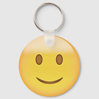 Llavero Emoji facial ligeramente sonriente