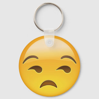 Llavero Emoji facial sin gracia