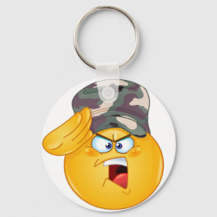Llavero emoji militar