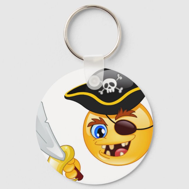 Llavero emoji pirata (Anverso)