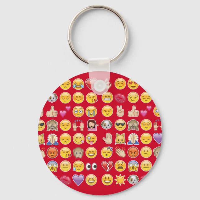 Llavero emoji roja (Anverso)