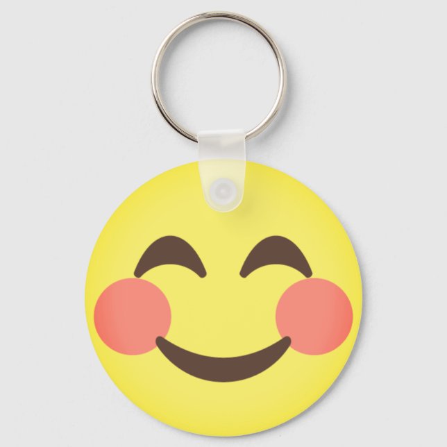 Llavero Emoji sonriente (Anverso)