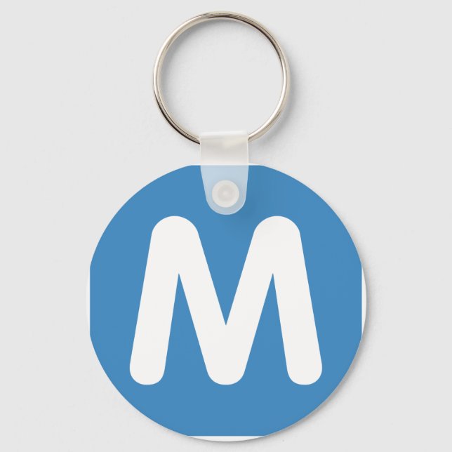 Llavero Emoji Twitter - Letter M (Anverso)