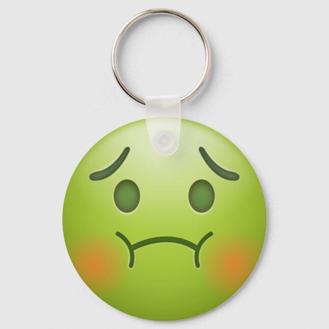 Llavero Emoji verde (Anverso)