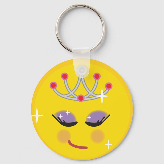 Llavero Emoticon de Princesa Espárrica (Anverso)