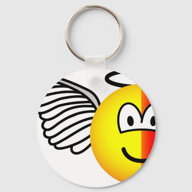 Llavero Emoticono de ángel o diablo (Anverso)