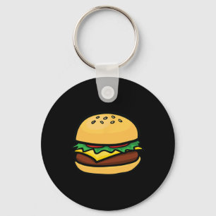 Llavero Emoticono de hamburguesa con queso Hamburguesa con