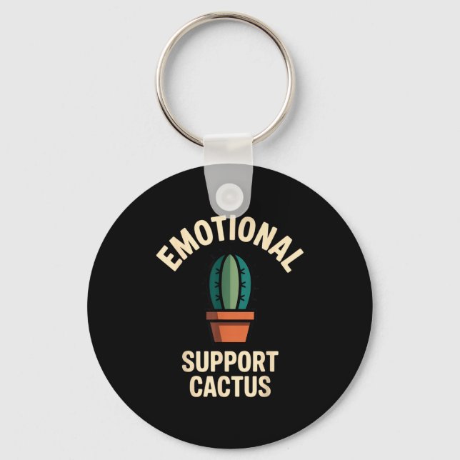 Llavero Emotional Suprt Cactus Funny Succulent Humor Outfi (Anverso)