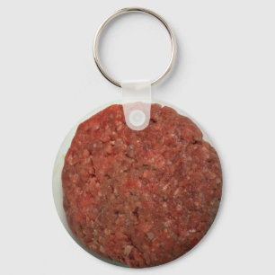 Llavero Empanada cruda de la hamburguesa