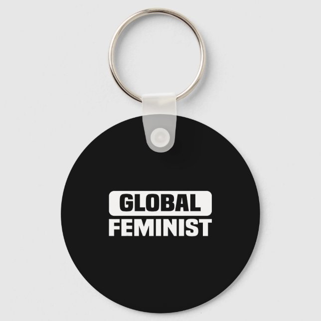 Llavero Empoderamiento de Igualdad Feminista Global para l (Anverso)