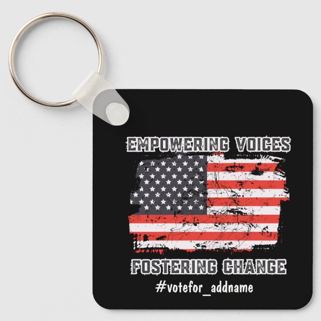Llavero Empoderando las voces 2024 en las elecciones presi (Anverso)