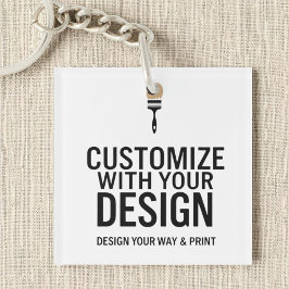 Llavero Empresa de marca personalizada en blanco