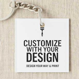 Llavero Empresa de marca personalizada en blanco